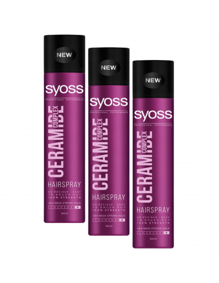 Bardzo mocny spray do włosów 3x300ml Syoss 3838824405827 2