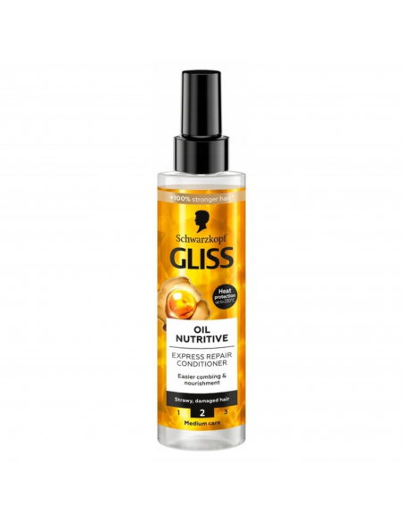 Odżywka bez spłukiwania na włosy przeszuszone 200ml GLISS Oil Nutritive 9000100398701