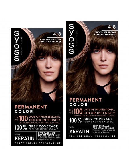 Czekoladowy brąz farba do włosów SYOSS, 2 szt. 9000100633314