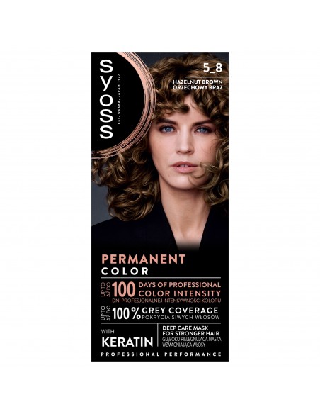 Farba orzechowy brąz trwała koloryzacja do włosów Syoss 9000100633345 2