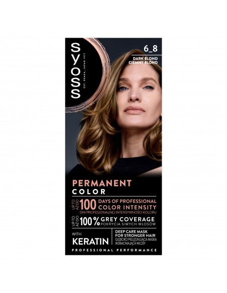 Farba do włosów ciemny blond trwała koloryzacja Syoss 9000100633383 2