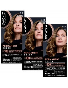 Farba do włosów trwała koloryzacja ciemny blond 3x Syoss 3838824405483