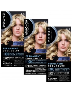 Farba trwała koloryzacja popielaty blond do włosów Syoss 3x 3838824405582