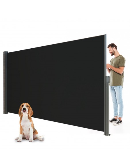 Boczna markiza tarasowa szara Meven 300 x 200 cm 5905842511767