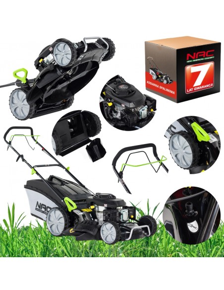 Nowoczesna kosiarka spalinowa z napędem 53cm 196cm3 - LS53-196-HS-NG 5902490742253