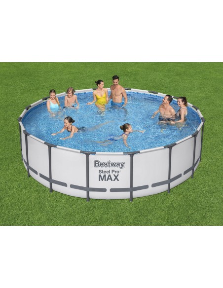 Okrągły basen ogrodowy na stelażu Bestway Steel Pro Max 488 x 122 cm - Baseny na stelażu Okrągły basen ogrodowy na stelażu Bestway Steel Pro Max 488 x 122 cm 6942138983388 3