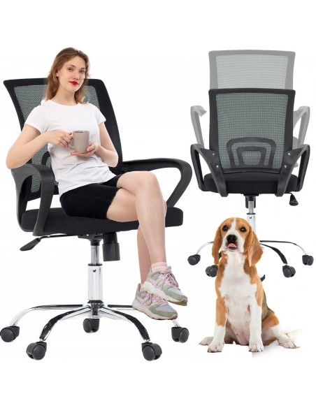 Obrotowe krzesło fotel biurowy z mikrosiatką JUPITER Meven 5902490784086