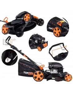 Mocna i funkcjonalna kosiarka spalinowa z napędem TOP CUT TC-LS51-175-SB 173 cm³, szer. koszenia 51 cm 5902490784659