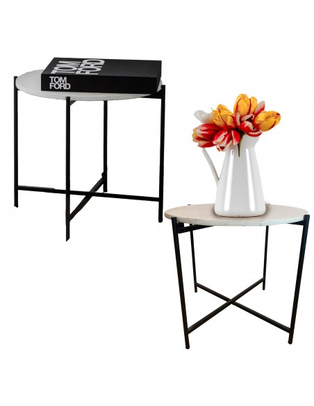 STOLIK KAWOWY 53 X 50 CM TERRAZZO TARAS BALKON 5900607538683