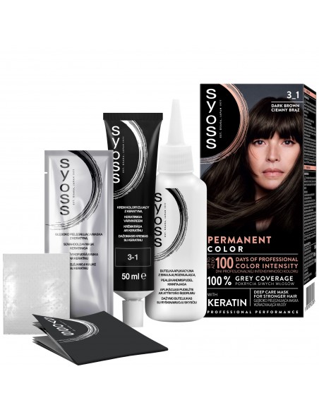 Farba do włosów Syoss trwała koloryzacja 3-1 Ciemny Brąz 9000100632706