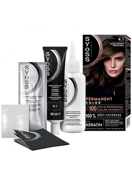 Farba do włosów średni brąz trwała koloryzacja Syoss 9000100632744