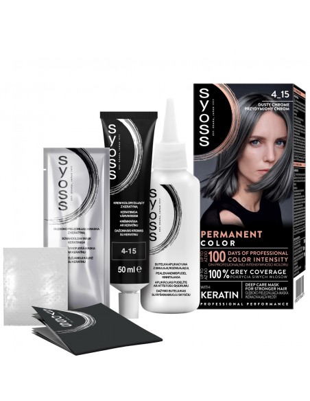 Farba do włosów przydymiony chrom trwały kolor Syoss 9000101266481