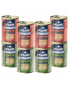 Mokra karma dla psa Polaris 8 x 400 g, wołowina + jagnięcina 8595606409422