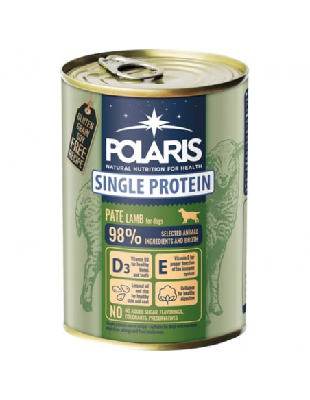 Mokra karma dla psa Polaris 8 x 400 g, wołowina, cielęcina, jagnięcina, indyk 8595606409453 3