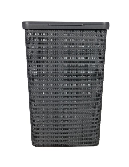 Kosz 58l na pranie lub bieliznę ciemny szary Curver Jute 3253928093006 3