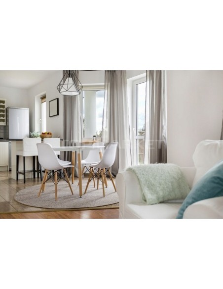 Łososiowe krzesło skandynawskie drewniane Cavo Meven 4 szt. - Krzesła i hokery Łososiowe krzesło skandynawskie drewniane Cavo Meven 4 szt. 5902490787223 5