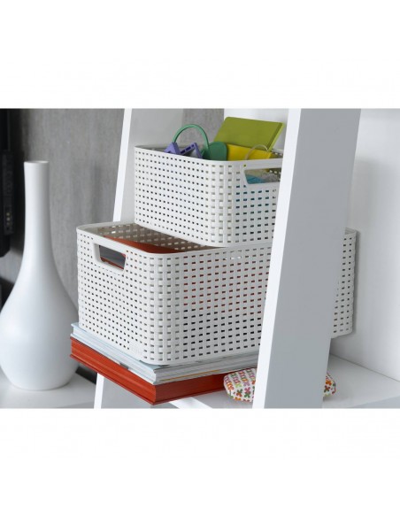 Kremowy koszyk bez pokrywy 30L Curver - Koszyki Kremowy koszyk bez pokrywy 30L Curver 3253923616026 4