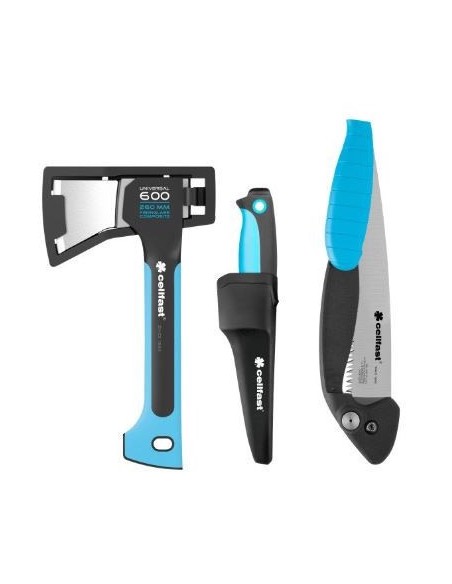 Zestaw kempingowy piła składana siekiera nóż Cellfast 5907512608098 2