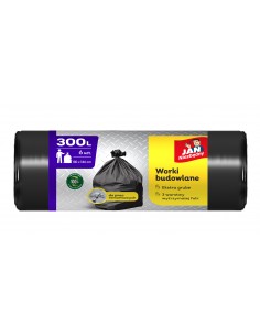Duże worki na gruz, odpady budowlane Jan Niezbędny 300L 6 szt. 5900536329970