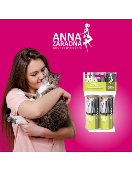 Zapas wymiennych rolek czyszczących do usuwania sierści Anna Zaradna 2 szt. 5903936012213 2