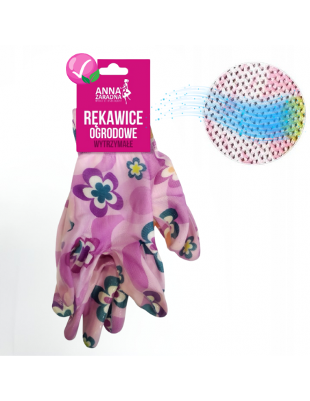 Kolorowe rękawice ogrodowe, mix wzorów Anna Zaradna rozmiar S - Akcesoria ogrodowe Kolorowe rękawice ogrodowe, mix wzorów Anna Zaradna rozmiar S 5903936041534 5