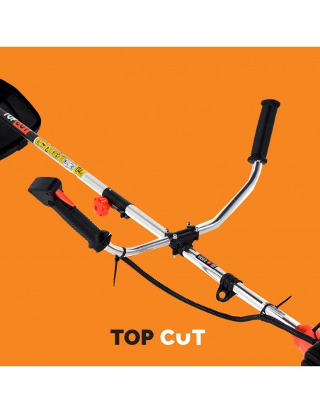 Wielozadaniowa kosa spalinowa TOP CUT TC-BC520-15-V głowica z żyłką + nóż + pas naramienny 5905842510890 3