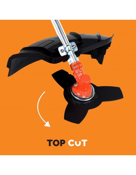 Wielozadaniowa kosa spalinowa TOP CUT TC-BC520-15-V głowica z żyłką + nóż + pas naramienny 5905842510890 5