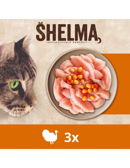 Zestaw mokrej karmy dla kota, mix 4 smaków Shelma 12x 85 g 8595606406766 3