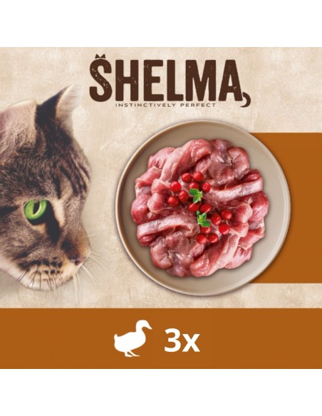 Zestaw mokrej karmy dla kota, mix 4 smaków Shelma 12x 85 g 8595606406766 5