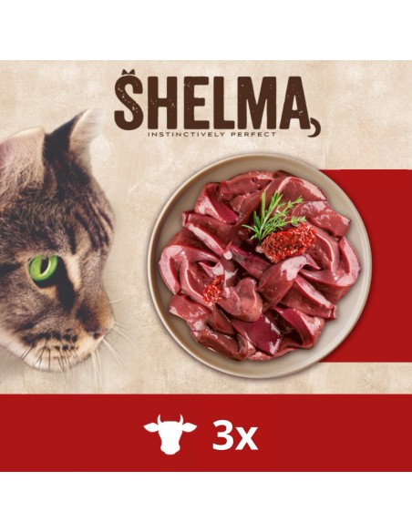 Zestaw mokrej karmy dla kota, mix 4 smaków Shelma 12x 85 g 8595606406766 6