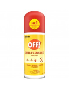 Lekki suchy aerozol przeciw komarom i kleszczom 25% DEET OFF! Multi Insect 100 ml 5000204152012
