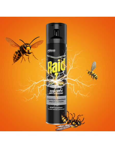 Spray przeciw osom i szerszeniom w aerozolu Raid 300 ml 5000204092813 3
