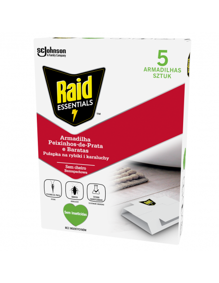 Pułapka na rybiki i karaluchy Raid 5 szt. 5000204380651