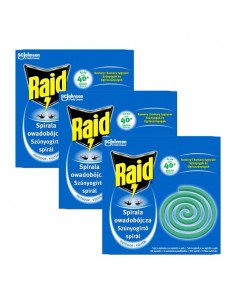 Zestaw spirali owadobójczych odstraszających komary Raid Outdoor 30 szt. 5905718981199