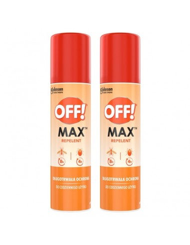 Mocny repelent w aerozolu odstraszający komary i kleszcze OFF! Max 2x100 ml 5905718981373