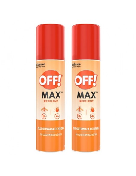 Mocny repelent w aerozolu odstraszający komary i kleszcze OFF! Max 2x100 ml 5905718981373