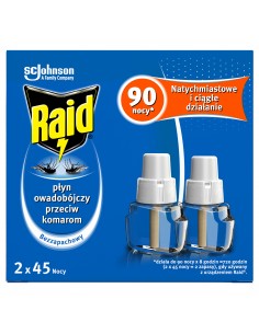 Podwójny zapas płynu do elektrofumigatora owadobójczego Raid 5000204161908