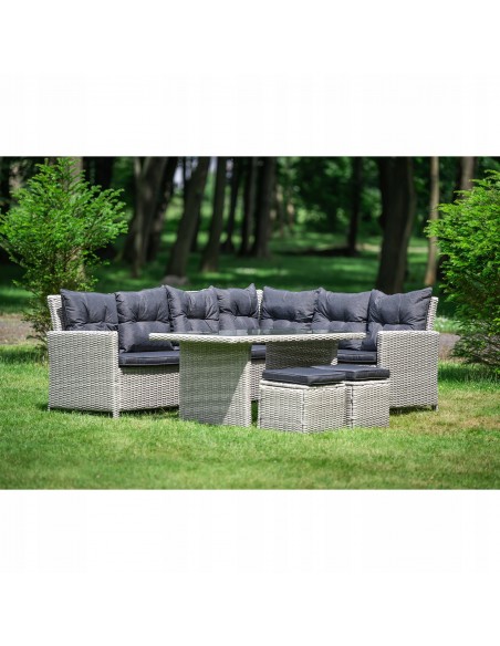 Zestaw mebli ogrodowych z technorattanu Panama Meven 5902490786011 8