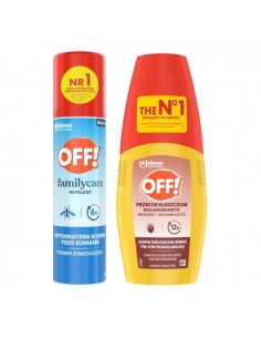 Zestaw OFF! Family Care aerozol odstraszający komary 100 ml + Płyn przeciw kleszczom z atomizerem 100 ml 5905718981465