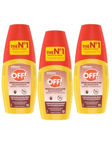 Ochronny płyn przeciw kleszczom z atomizerem OFF! 3x100 ml 5905718981342