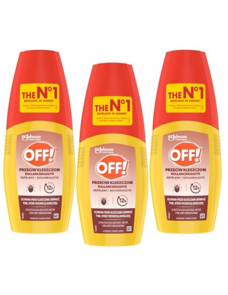 Ochronny płyn przeciw kleszczom z atomizerem OFF! 3x100 ml 5905718981342