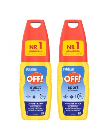 Spray odstraszający komary i kleszcze z atomizerem OFF! Sport 2x100 ml 5905718981434 2