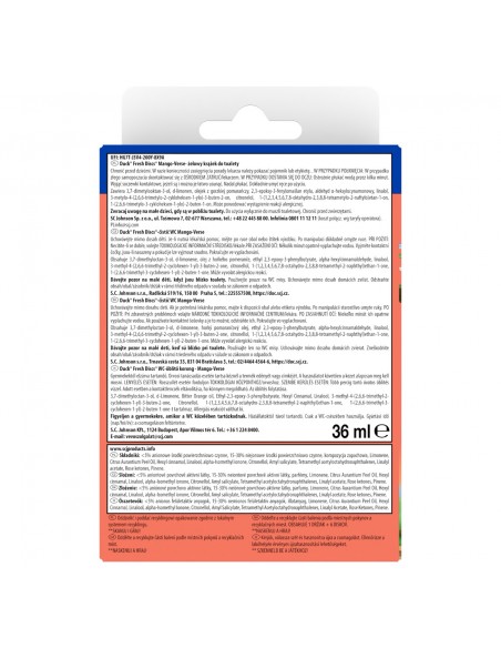 Żelowe krążki do toalet - Zestaw startowy Duck Fresh Discs Mango Verse 5000204369731 2