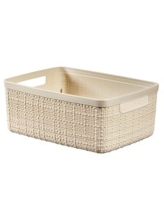 Organizer pojemnik kremowy Curver Jute 5l 3253921904026 2