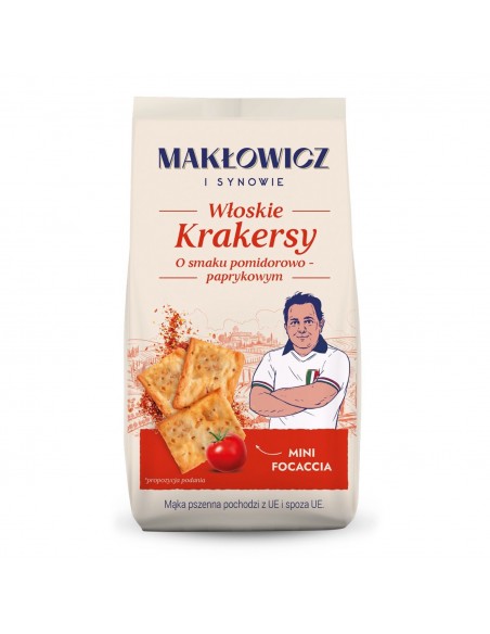 Krakersy o smaku pomidorowo-paprykowym Makłowicz i Synowie 100 g 5905644031166