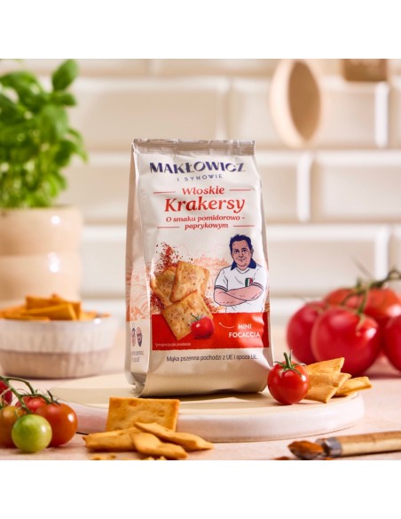Krakersy o smaku pomidorowo-paprykowym Makłowicz i Synowie 100 g 5905644031166 4