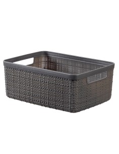 Organizer pojemnik 5l ciemny szary Curver Jute 3253921904040 2