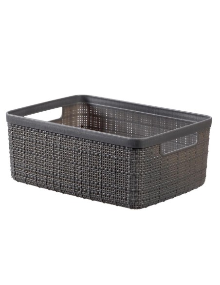 Organizer pojemnik 5l ciemny szary Curver Jute 3253921904040