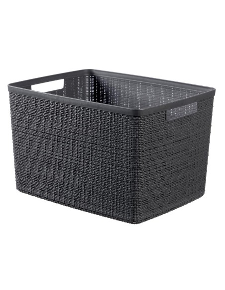 Organizer 20l ciemny szary Curver Jute 3253921907027