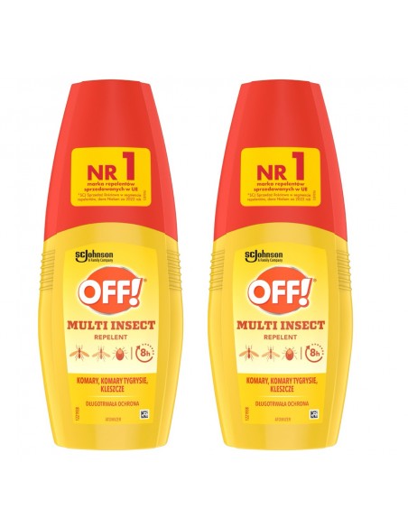 2x Spray odstraszający komary i kleszcze w atomizerze OFF! Multi Insect 100 ml 5000204152197